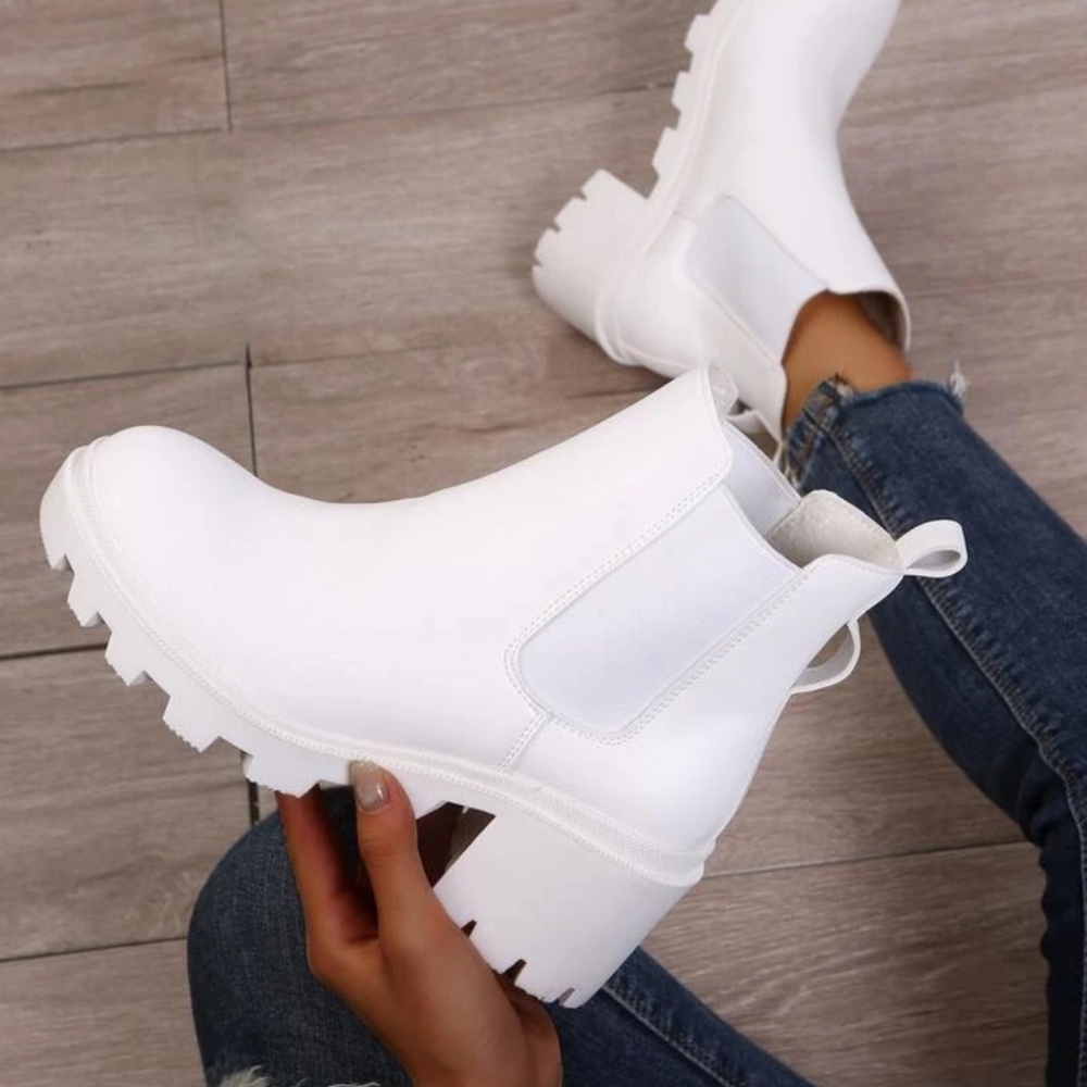 White Boots- like new!